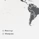 Carte du monde liège noir