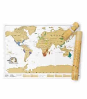 Carte du monde à gratter